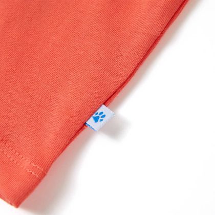 Детска тениска с къс ръкав, светлочервена, 92