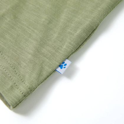 Детска тениска с къс ръкав, светло каки, 92