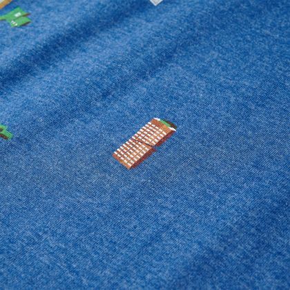 Детска тениска, тъмносин меланж, 128