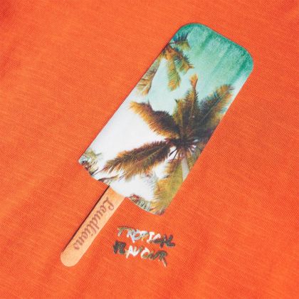 Детска тениска, тъмнооранжева, 128