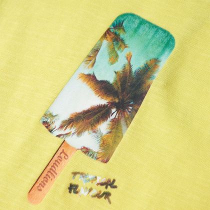 Детска тениска, жълта, 116