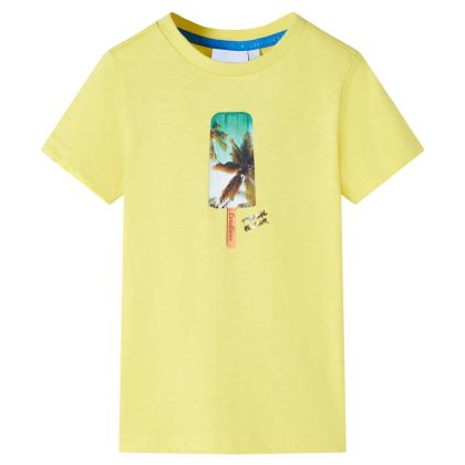 Детска тениска, жълта, 140