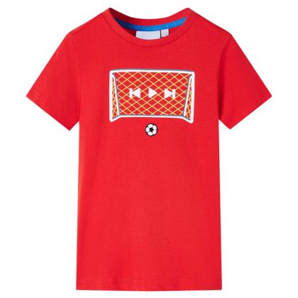 Детска тениска, червена, 128