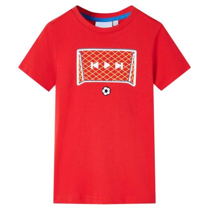 Детска тениска, червена, 140