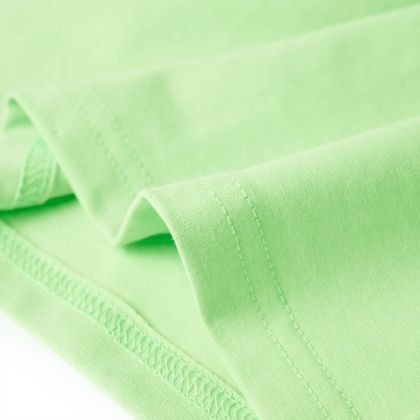 Детска тениска, неоново зелена, 104