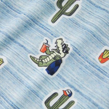 Детска тениска, син микс, 92