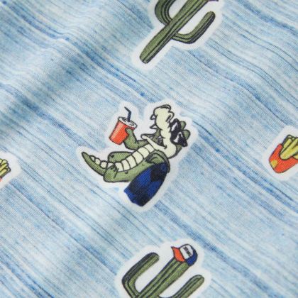 Детска тениска, син микс, 140