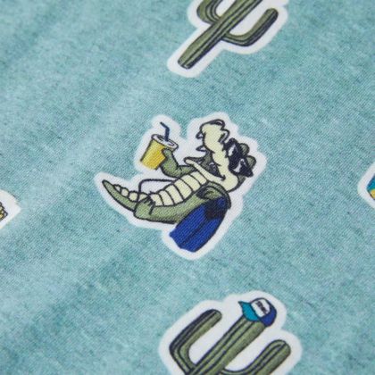 Детска тениска, светлозелен меланж, 92