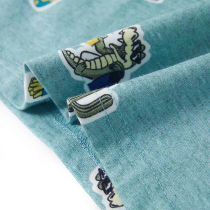 Детска тениска, светлозелен меланж, 104