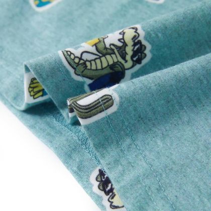 Детска тениска, светлозелен меланж, 116