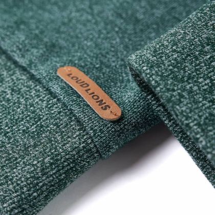 Детски суитшърт, тъмнозелен меланж, 92