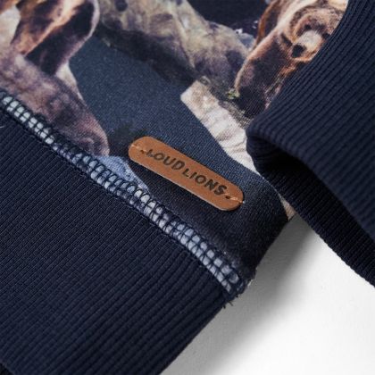 Детски суитшърт, тъмносин, 128