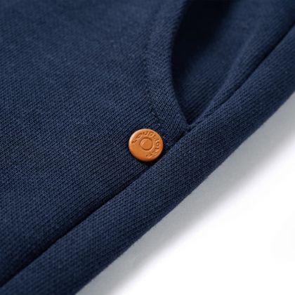 Детски спортен панталон, тъмносин меланж, 92