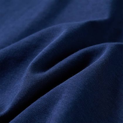 Детска тениска с дълъг ръкав, нейви синьо, 104