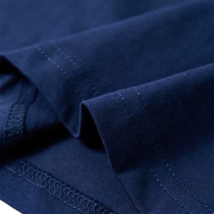 Детска тениска с дълъг ръкав, нейви синьо, 116