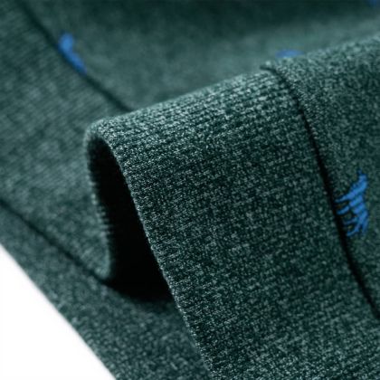 Детски суитшърт, тъмнозелен меланж, 92