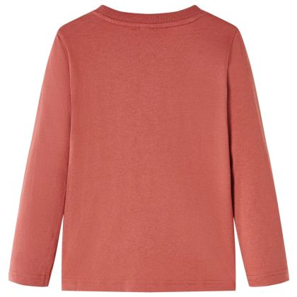 Детска тениска с дълъг ръкав, къна, 128