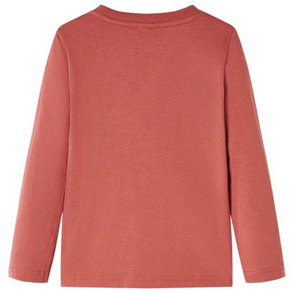 Детска тениска с дълъг ръкав, къна, 140