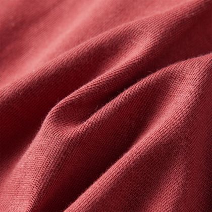 Детска тениска с дълъг ръкав, опушено червено, 128