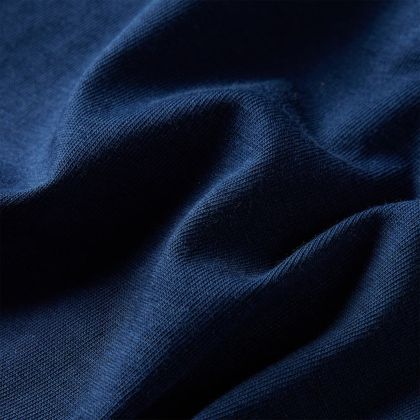 Детска тениска с дълъг ръкав, нейви синьо, 128