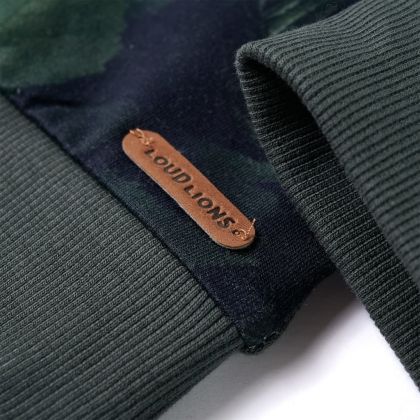 Детски суитшърт, тъмно каки, 92