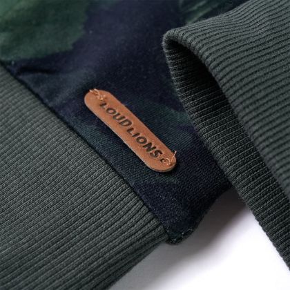 Детски суитшърт, тъмно каки, 116