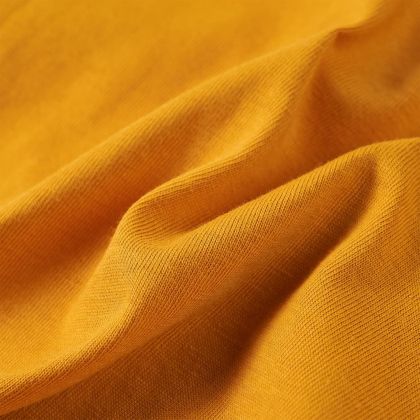 Детска тениска с дълъг ръкав, охра, 140