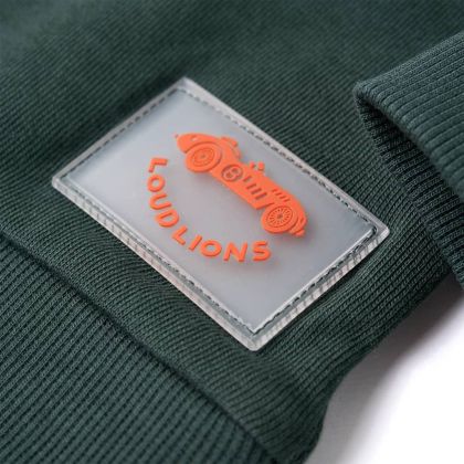 Детски суитшърт, тъмнозелен, 128