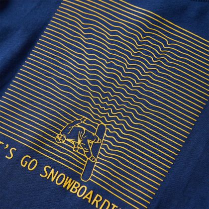 Детска тениска с дълъг ръкав, нейви синьо, 116