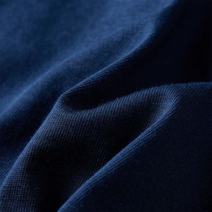 Детска тениска с дълъг ръкав, нейви синьо, 116