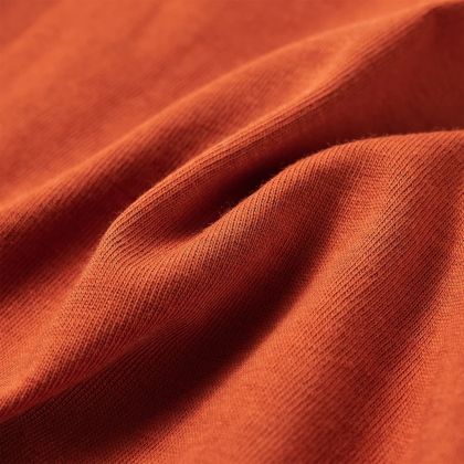 Детска тениска с дълъг ръкав, светлоръждиво, 116