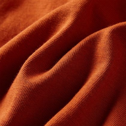 Детска тениска с дълъг ръкав, светлоръждиво, 116