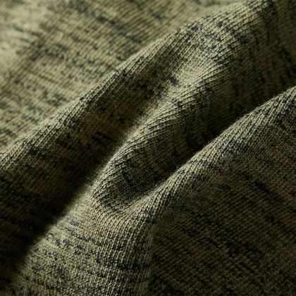 Детска тениска с дълъг ръкав, каки меланж, 104