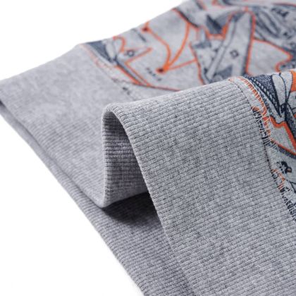 Детски суитшърт, сив меланж, 116