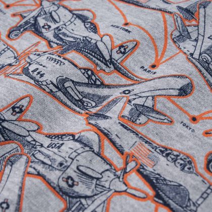 Детски суитшърт, сив меланж, 128