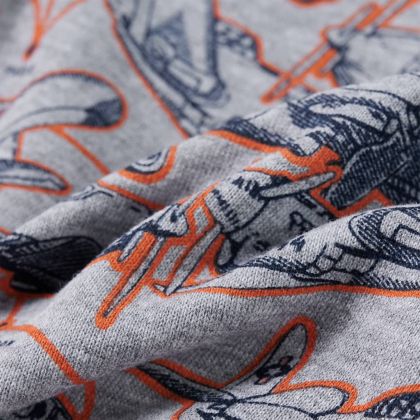 Детски суитшърт, сив меланж, 128