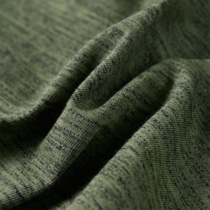 Детска тениска с дълъг ръкав, каки меланж, 104