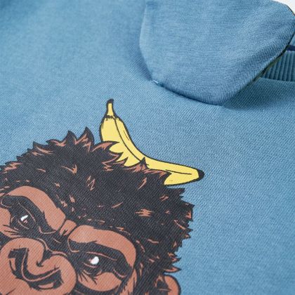 Детски суитшърт, средно синьо, 116