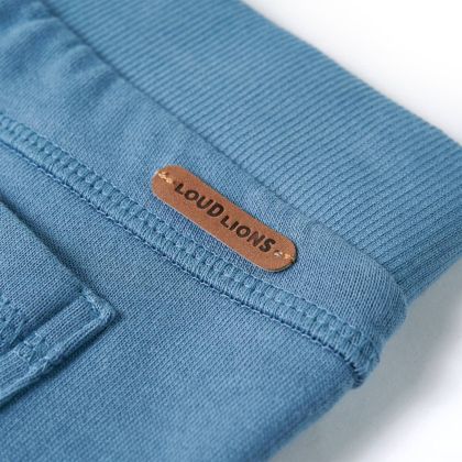 Детски спортен панталон, средно син, 104