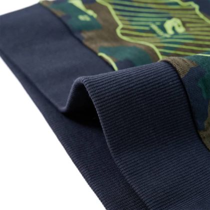 Детски суитшърт, тъмно каки меланж, 128