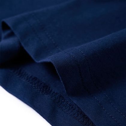 Детска тениска с дълъг ръкав, нейви, 104