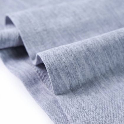 Детска тениска с дълъг ръкав, сив меланж, 92