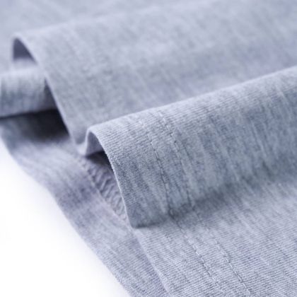 Детска тениска с дълъг ръкав, сив меланж, 140