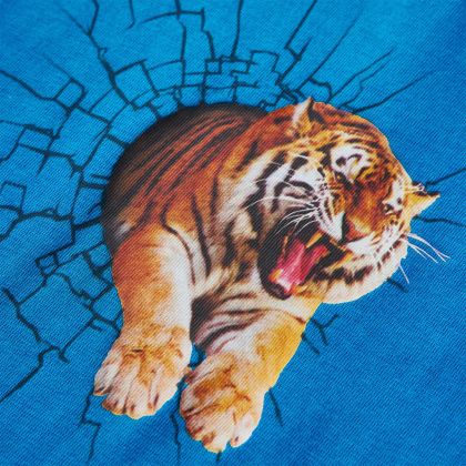 Детска тениска с дълъг ръкав, кобалтовосиньо, 116