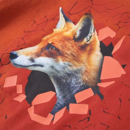 Детска тениска с дълъг ръкав, светлоръждиво, 128