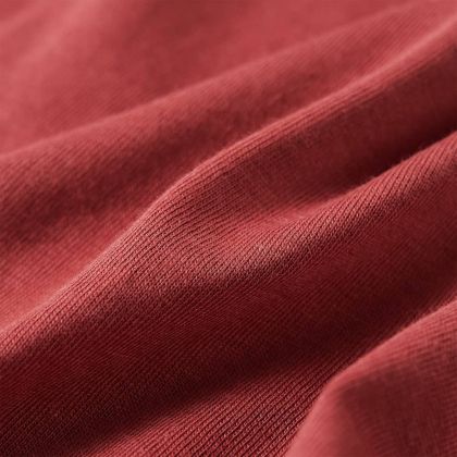 Детска тениска с дълъг ръкав, опушено червено, 128