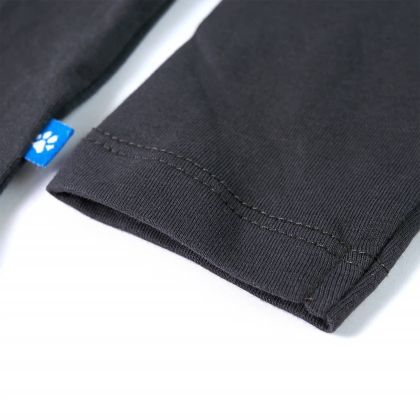 Детска тениска с дълъг ръкав, антрацит, 92