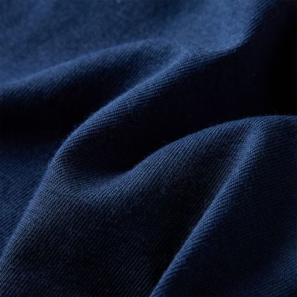 Детска тениска с дълъг ръкав, нейви синьо, 140