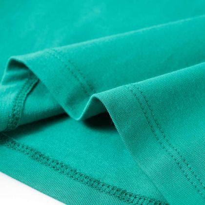 Детска тениска с дълъг ръкав, яркозелена, 128