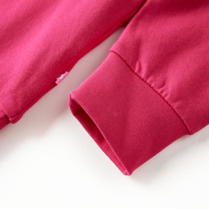 Детски суитшърт, яркоорозов, 104